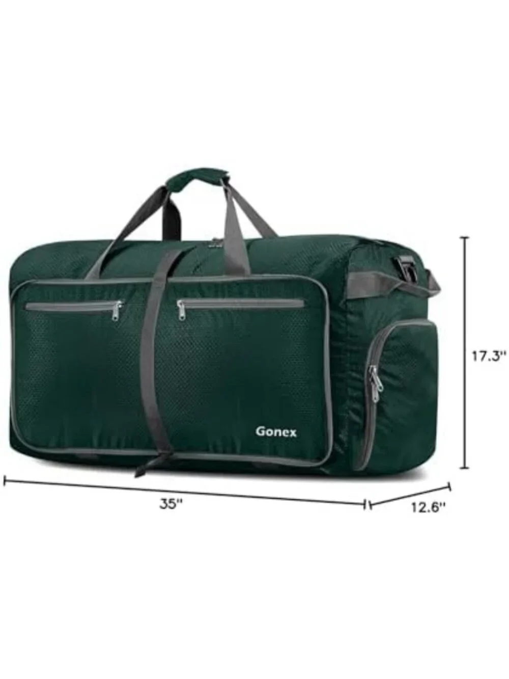 150L Lightweight Foldable Travel Duffle Bag with Shoe Compartment - Perfect for